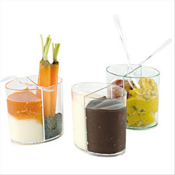 RÉCIPIENTS INJECTÉS "ELLIPLASTIQUE PSES" 2x60 ML 6,5x4,6x6,5 CM TRANSPARENT PLASTIQUE PS - vendu par 500 unités