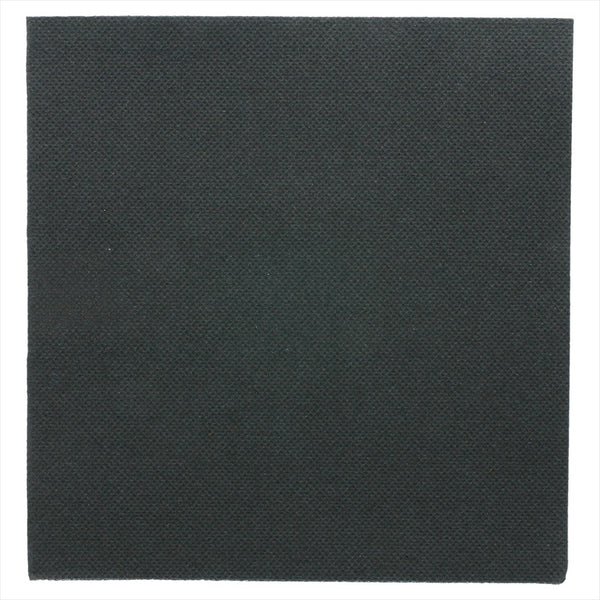 Serviettes ecolabel 'double point' 18g/m² 33x33cm noir ouate - vendu par 1200 (PU 0,031€)