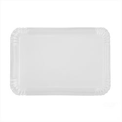 Plateaux pâtisserie - moyens 42x28cm blanc carton - vendu par 100 (PU 0,43€)
