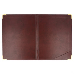 CALEPIN POUR ADDITIONS 16,5x22,5 CM BORDEAUX CUIR - vendu par 1 unités (Prix unitaire = 12 euros)