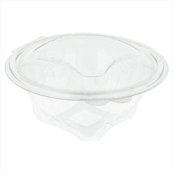 SALADIER AVEC CHARNIÈRES 750 ML Ø 14,8x9,7 CM TRANSPARENT  PET - vendu par 400 unités (Prix unitaire = 0,21 euros)