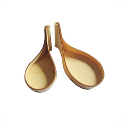 MINI CUILLÈRES POUR MISE EN BOUCHE 10,5x5x5 CM NATUREL BOIS BAMBOU - vendu par 400 unités (Prix unitaire = 0,48 euros)