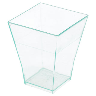 MISES EN BOUCHE 'BOUQUET' 4,5x4,5x5,5 CM VERT D'EAU PLASTIQUE PS - vendu par 576 unités