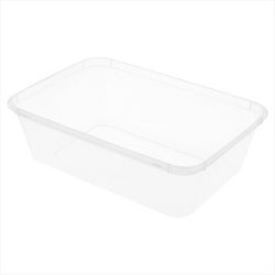 Récipients rectangulaires 650 ml 17,5x12x4,5 cm transparent plastique pp - vendu par 500 unités (prix unitaire = 0,147 euros)