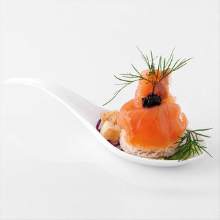 CUILLÈRES 'HONG KONG' 12x3,2 CM BLANC PLASTIQUE PS - vendu par 2000 unités