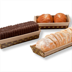 Moule cuisson pâtisserie laminés 24x8x7cm marron - vendu par 240