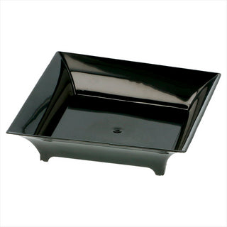 MISES EN BOUCHE "CARRÉ" 36 ML 6,3x6,3x1,5 CM NOIR PLASTIQUE PS - vendu par 720 unités