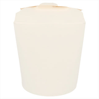 Pots à pates 960ml 305 + 18 pe g/m² ø9x10,8cm blanc carton - vendu par 50 (PU 0,24€)