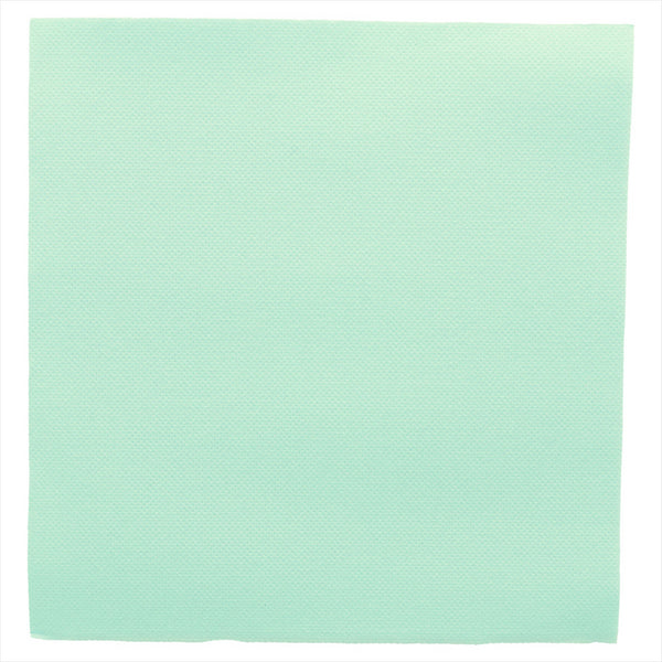 Serviettes ecolabel 'double point' 18g/m² 39x39cm vert d'eau ouate - vendu par 1200 (PU 0,038€)