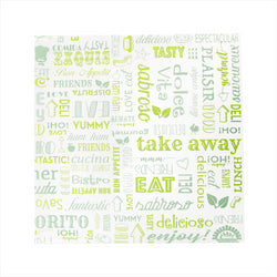 Emballage pour panier de présentation 'parole' 31x31cm vert ingraissable - vendu par 4000 (PU 0,025€)