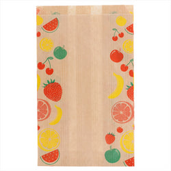 SACHETS PLATS POUR FRUITS 1/2 KG 32 G/M2 14+9x22 CM NATUREL KRAFT - vendu par 500 unités (Prix unitaire = 0,021 euros)