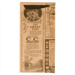 Pochette couverts + serviette 'just in time - times' 80 + 10pe g/m² 11,2x22,5 cm naturel kraft vergé - carton de 400