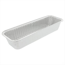 Récipients gateau 1070 ml 31x10,3x5 cm aluminium - vendu par 100 unités (prix unitaire = 0,24 euros)