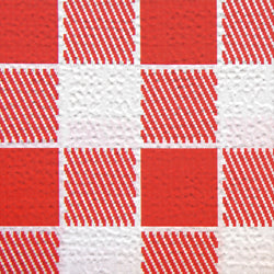 Nappes pliage M 'vichy' 48 g/m² 100x100 cm blanc cellulose - carton de 200