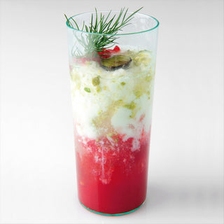 MINI VERRES INJECTÉES "TUBO" 130 ML Ø 4,5x10,5 CM VERT D'EAU PLASTIQUE PS - vendu par 200 unités