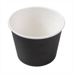 Pots 1000 ml 300 + 18  pe g/m2 ø13,5x10,4 cm noir carton - vendu par 500 unités (prix unitaire = 0,19 euros)