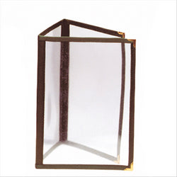 MENU "AMÉRICAIN" DIN-A4 3 CORPLASTIQUE PS VERT PVC - vendu par 1 unités (Prix unitaire = 5 euros)