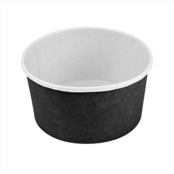 SALADIER 1000 ML 18 PE + 340 + 18 PE G/m? ?15/12,9x8 CM NOIR CARTON