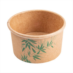 POTS À GLACES 'FEEL GREEN' 70 ML 210 + 18 PE G/M2 Ø6,5x3,9 CM MARRON CARTON