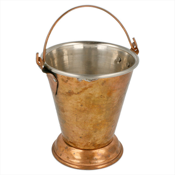 MINI SEAUX Ø 11x12 CM CUIVRE INOX - vendu par 1 unités