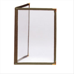 MENU "AMÉRICAIN" DIN-A5 2 CORPLASTIQUE PS VERT PVC - vendu par 1 unités (Prix unitaire = 2,5 euros)