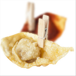 Mini pinces 2,5 (h) cm naturel bois - vendu par 100 (PU 0,017€)