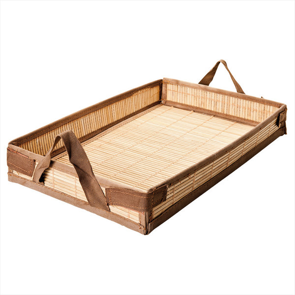 PLATEAU 43x29x6,5 CM BOIS BAMBOU - vendu par 1 unités