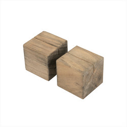2 U. SUPLASTIQUE PPORTS CUBIQUES POUR ARDOISES 4,8 CM NATUREL BOIS - vendu par 8 unités (Prix unitaire = 3 euros)