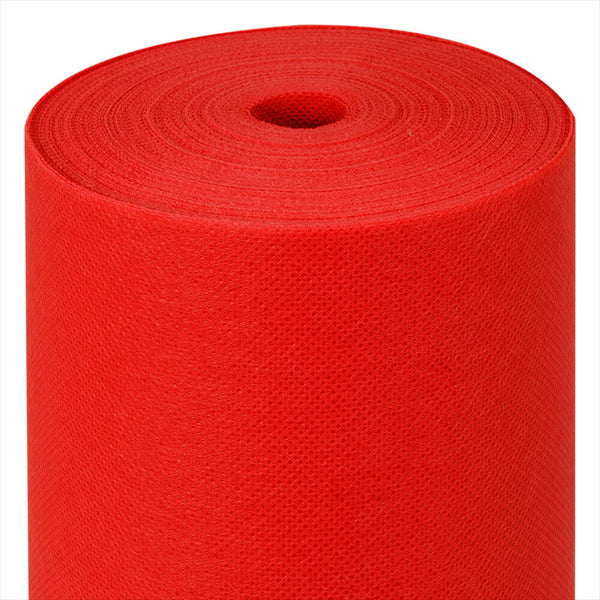 Nappe pré-découpée 120 cm 'spunbond' 60 g/m² 120x500 cm rouge plastique PP - vendu à l'unité