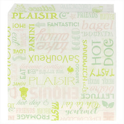 Sachet ouvert sur 2 côtés 'parole' 16x16,5cm blanc ingraissable - vendu par 500 (PU 0,0175€)