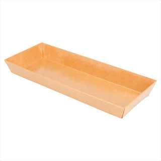 Barquettes 19x8,5x3,5cm naturel kraft
