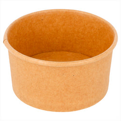 POTS À GLACES 90 ML 210 + 18  PE G/M2 Ø7,2x4 CM MARRON CARTON 