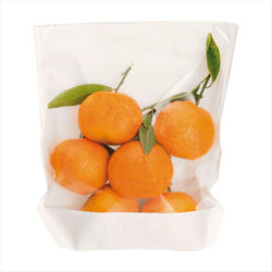 SACHETS AVEC BASE ET FENÊTRE 'TURTLE PACK' 50 G/M2 + 15 PLASTIQUE PP 20x24/21x3,5 CM BLANC KRAFT - vendu par 100 unités (Prix unitaire = 0,082 euros)