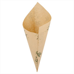 SACHETS EN POINTE 'FEEL GREEN' 100 G 70 G/M2 24x17 CM NATUREL INGRAISSABLE - vendu par 2000 unités (Prix unitaire = 0,035 euros)
