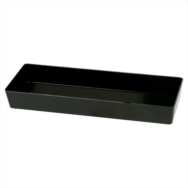 PLATEAU LONG 13,1x4,6x1,8 CM NOIR PLASTIQUE PS - vendu par 288 unités