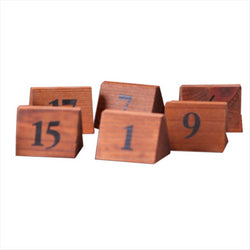 NUMÉROS DE TABLE DU 1 AU 25 5,8x4,6x4,2 CM BOIS - vendu par 1 unités (Prix unitaire = 60 euros)