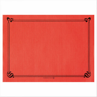 Sets de table 48 g/m² 31x43 cm rouge cellulose - vendu par 2000 (PU 0,039€)