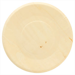 Assiettes rondes 'wood' ø 21,5x1,5 cm naturel bois - carton de 200 unités