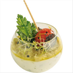 RÉCIPIENTS INJECTÉS "SPHERE" 75 ML 5,7x4 CM TRANSPARENT  PET - vendu par 200 unités