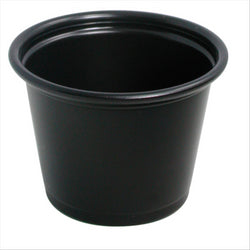 PETITS POTS MICRO-ONDABLES 30 ML Ø4,5x3,3 CM NOIR  PS - vendu par 2500 unités (Prix unitaire = 0,03 euros)