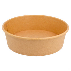 POTS SALADIER 500 ML 300 + 18 PE G/m? ?15/12,8x4,5 CM NATUREL KRAFT