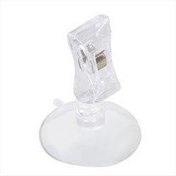 PINCES AVEC VENTOUSE Ø 4,7x6 CM TRANSPARENT - vendu par 10 unités (Prix unitaire = 0,7 euros)