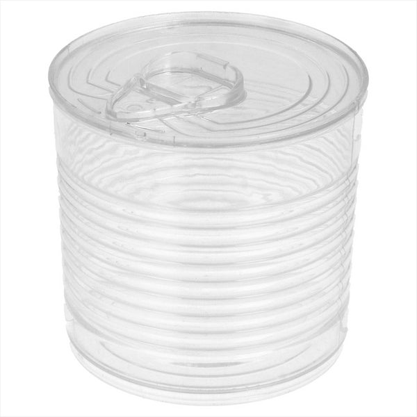 BOÎTES DE CONSERVE 220 ML Ø 7,4x7 CM TRANSPARENT PLASTIQUE PS - vendu par 100 unités