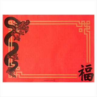 Sets de table 'china' 48 g/m² 31x43 cm rouge cellulose - vendu par 2000 (PU 0,043€)