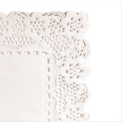 DENTELLES RECTANGULAIRES 53 G/M2 45x36 CM BLANC PAPIER - vendu par 250 unités (Prix unitaire = 0,058 euros)