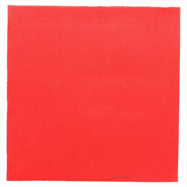 Serviettes ecolabel 'double point' 18g/m² 39x39cm rouge ouate - vendu par 1200 (PU 0,041€)