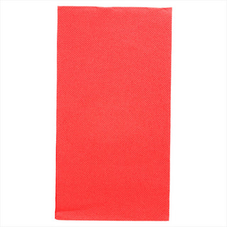 Serviettes ecolabel pliage 1/8 'double point' 18g/m² 40x40cm rouge ouate - vendu par 1200 (PU 0,047€)