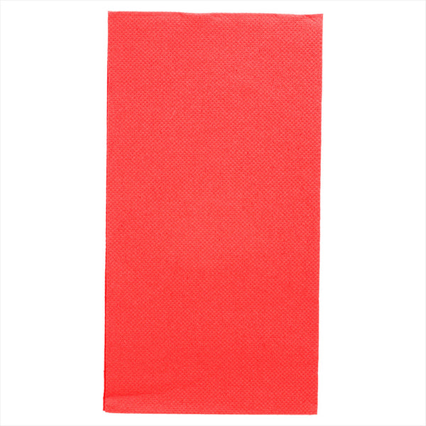 Serviettes ecolabel pliage 1/8 'double point' 18g/m² 40x40cm rouge ouate - vendu par 1200 (PU 0,047€)