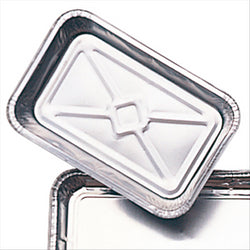 Récipients rectangulaires 770 ml 21x14x3,7 cm aluminium - vendu par 1000 unités (prix unitaire = 0,14 euros)