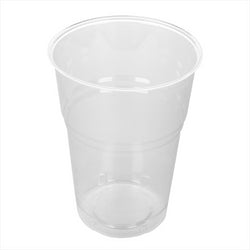 Gobelets compostables 575 ml ø 9,5x13 cm transparent pla - carton de 800 unités